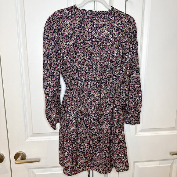 J.CREW -NWT- Button-Up Mini Dress Ditsy Floral Sunny Meadows | Small - Picture 4 of 15